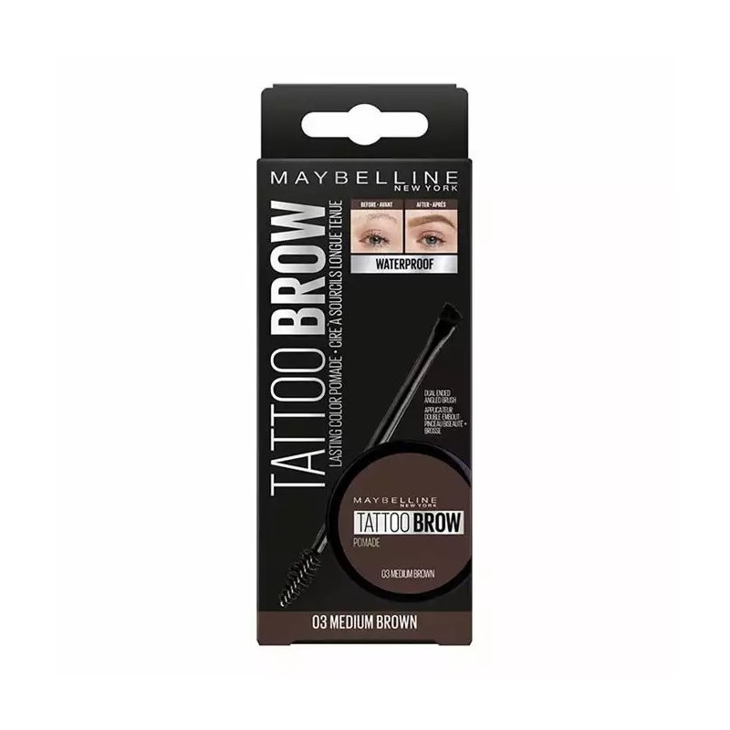 MAYBELLINE ES TAT.BROW POMADE POT NU 03 MEDIUM