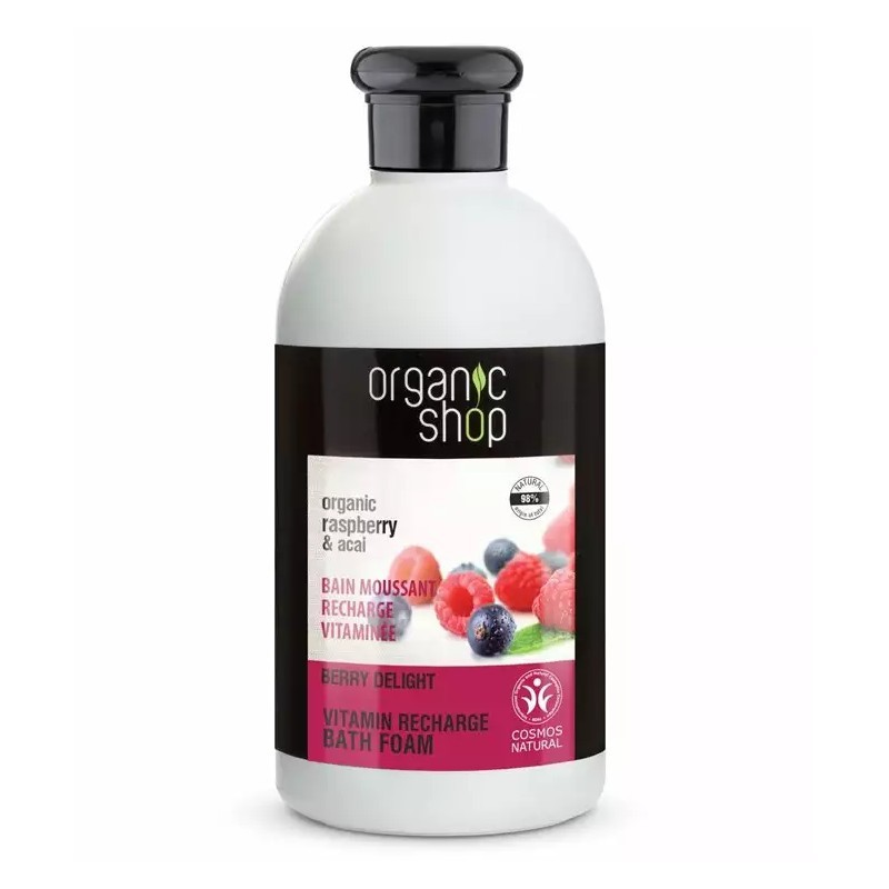 ORGANIC SHOP ORGANIC RASPBERRY & ACAI VITAMIN RECHARGE BATH FOAM