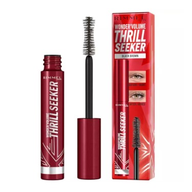 RIMMEL VOLUME THRILL SEEKER MASCARA BROWN BLACK